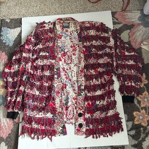VTG PAULA SWEET MUSLIN MINK Fringe Jacket